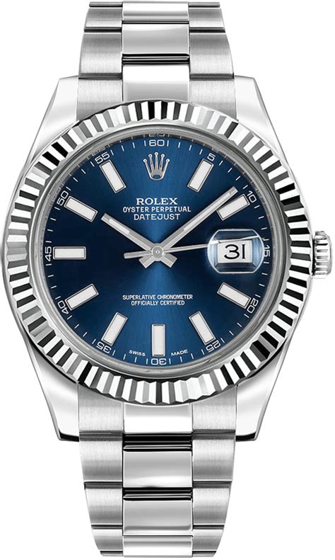 rolex datejust ii 41 116334|Rolex Datejust oyster blue dial.